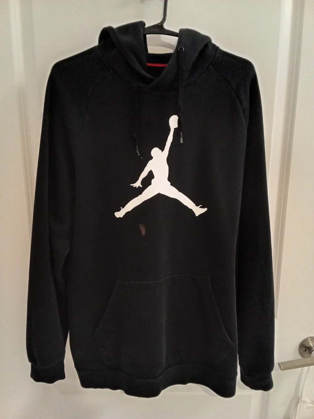 Jordan Black Pullover Hoodie with White Jumpman Logo